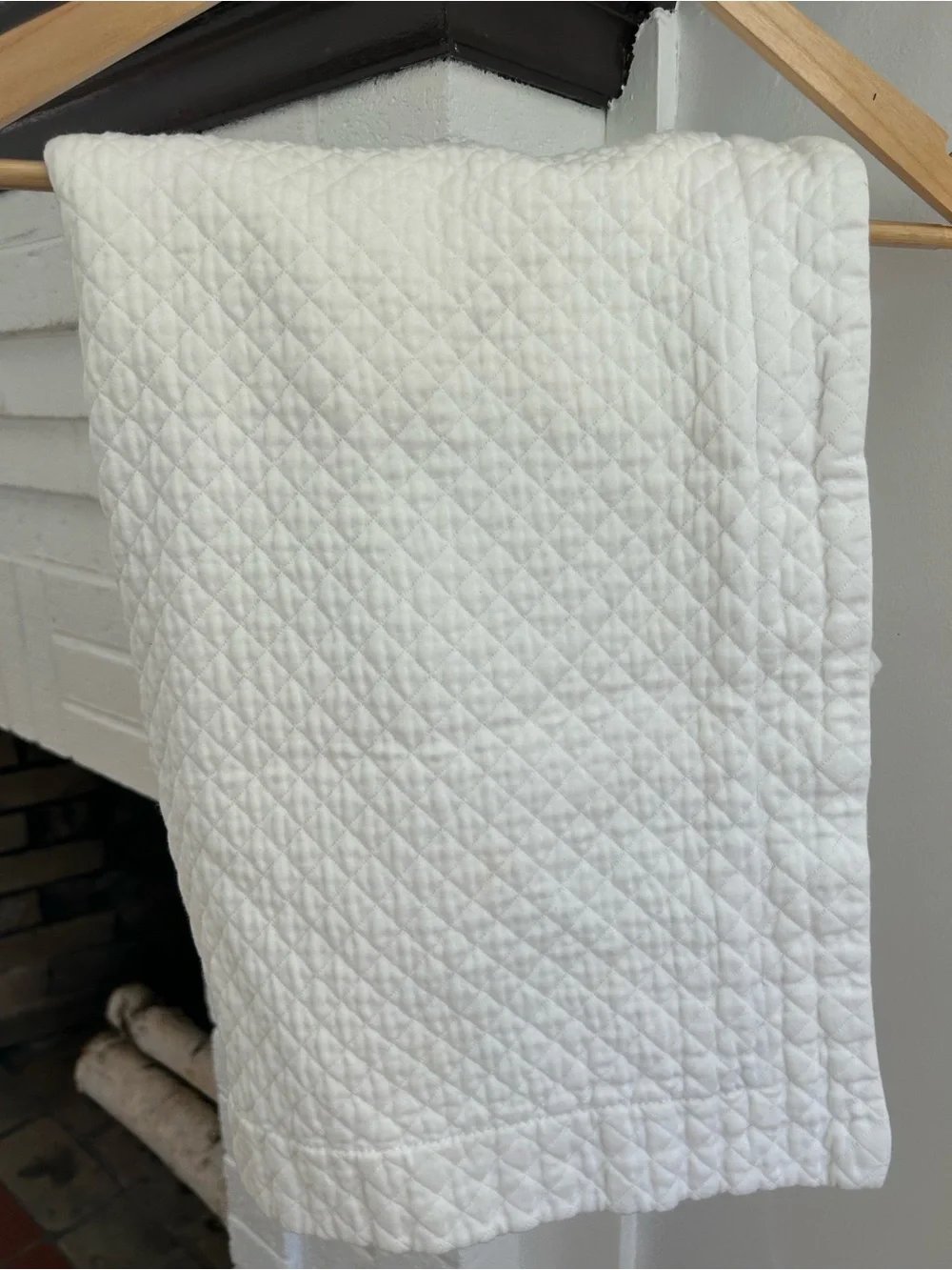 Restoration Hardware White Quilted Pillow Shams (2)
